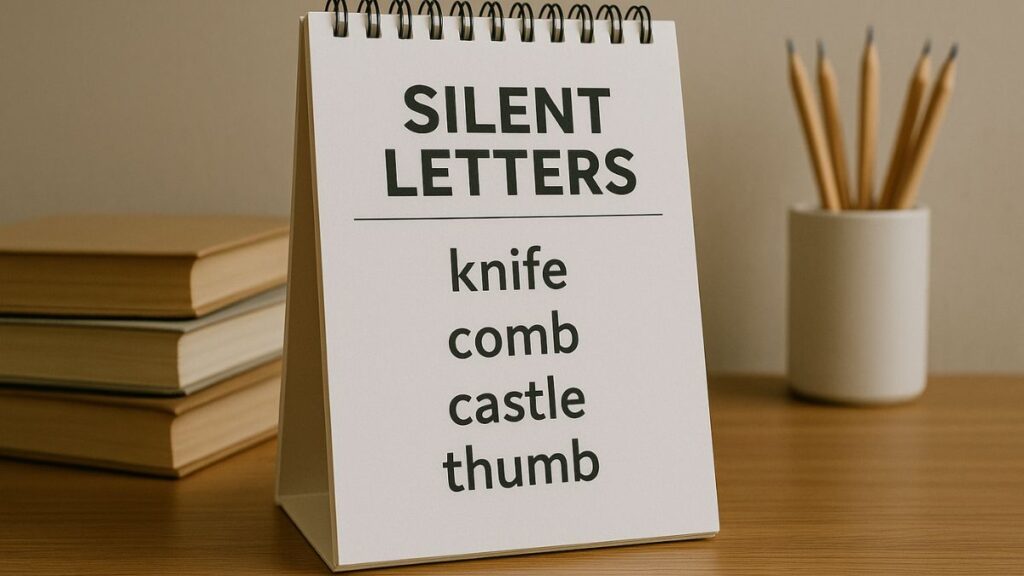 English Pronunciation, silent letters.