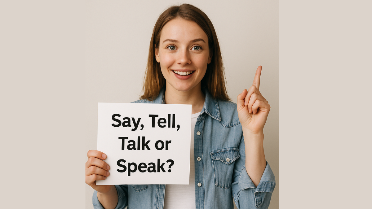 Como dizer em inglês: Say, Tell, Talk ou Speak?