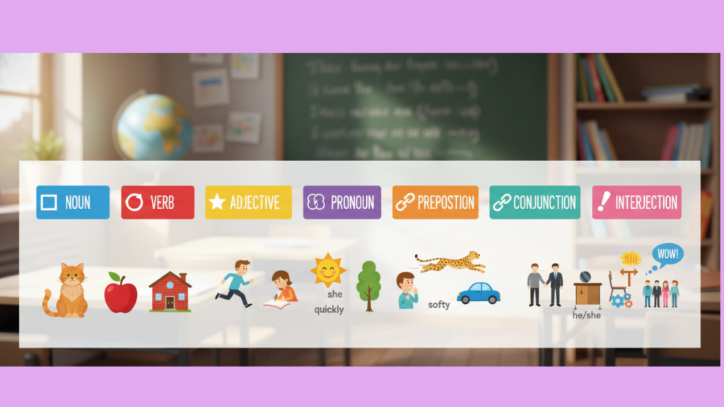 Classe gramatical em inglês