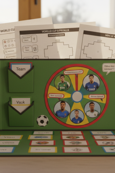 World Cup ESL Project: Lapbook Interativo para Imprimir
