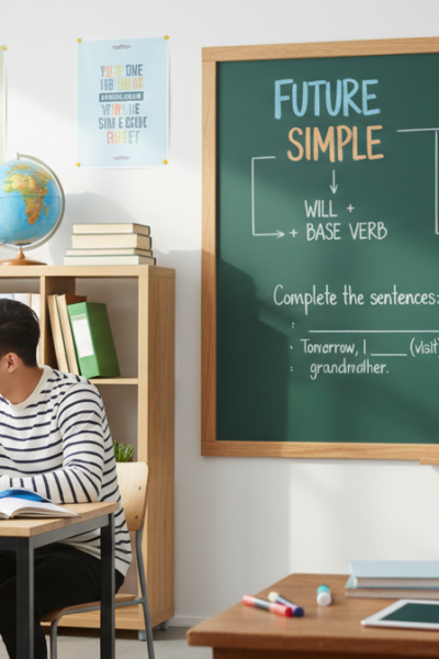 Future Tenses Exercises with Answers: Future Simple, Going to and Future Continuous
