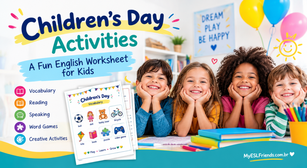 Children’s Day Activities A Fun English Worksheet for Kids