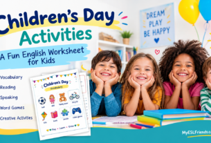 Children’s Day Activities A Fun English Worksheet for Kids