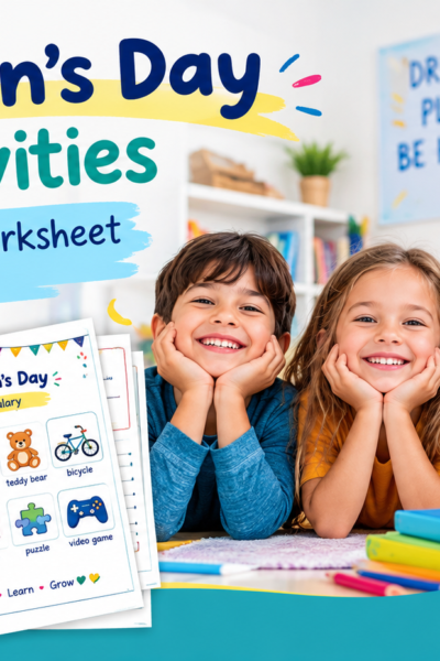 Children’s Day Activities A Fun English Worksheet for Kids
